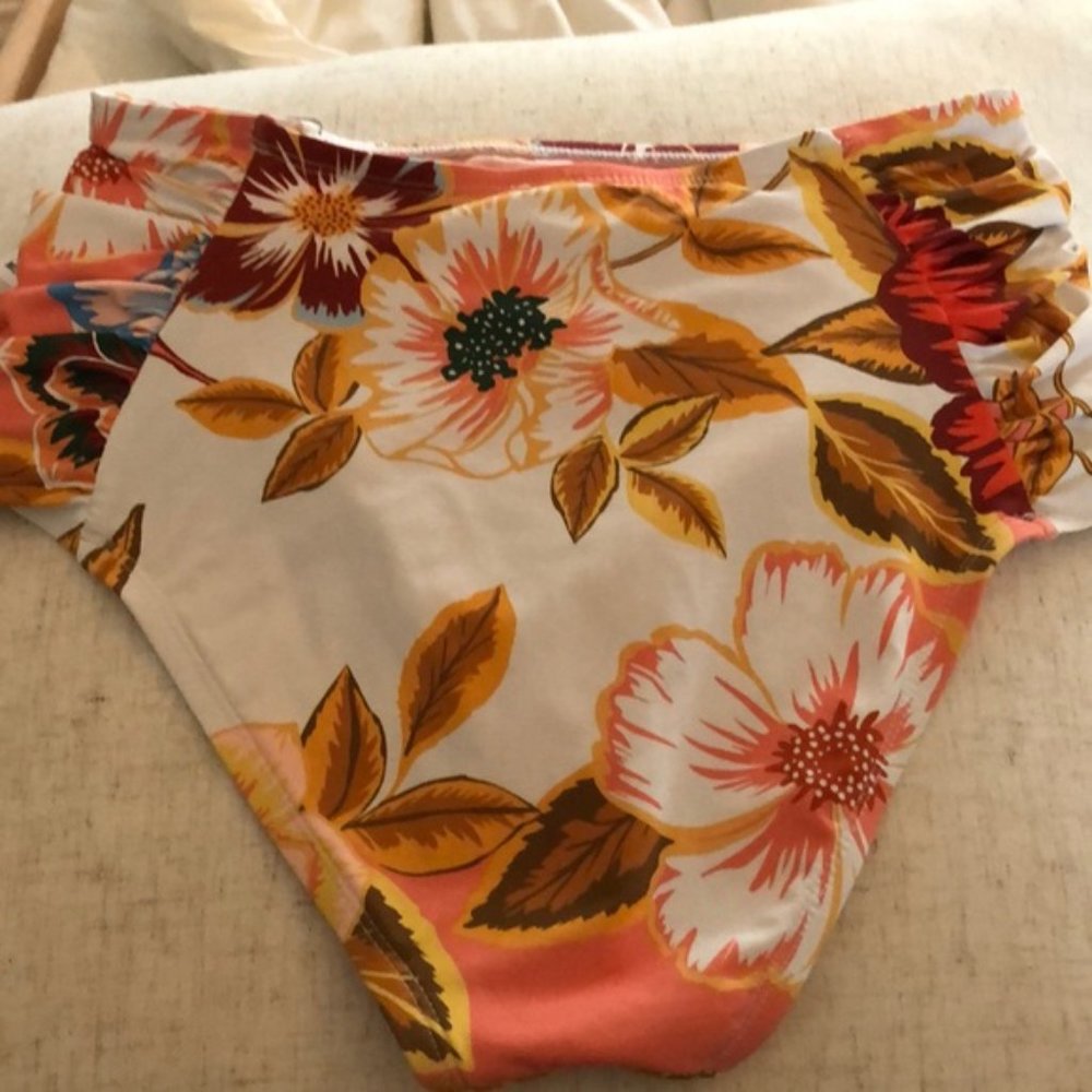 High Rise Floral Bikini Bottom - Gibson Latimer